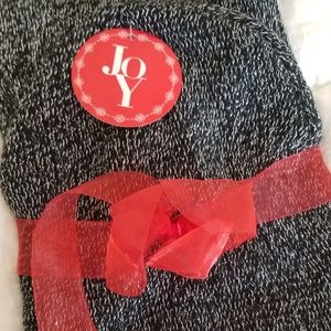 Scarf and Beanie set Black One Size